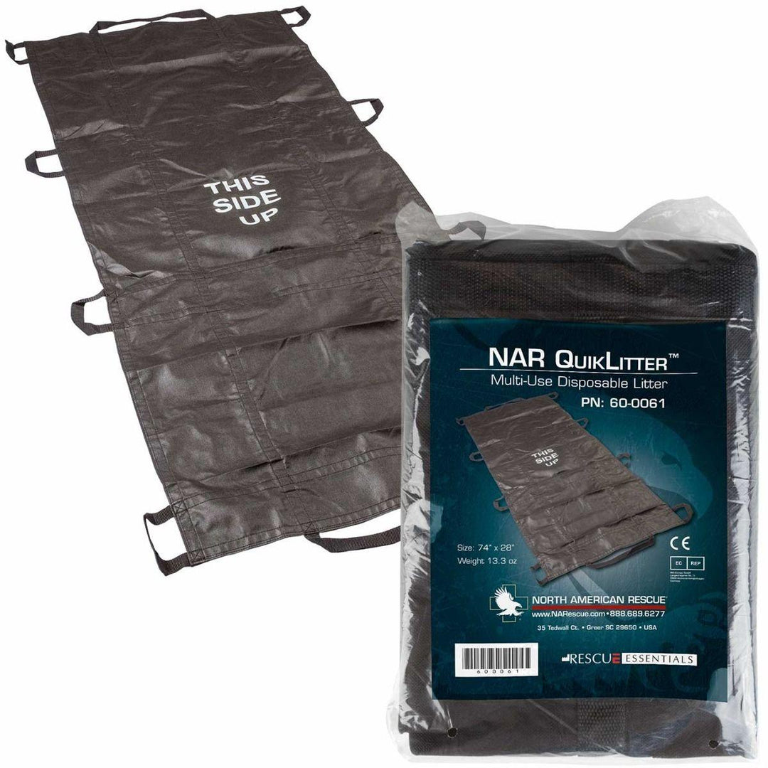 Rescue Essentials QuikLitter Lite – Compact, Clear Medical Evacuation Litter
