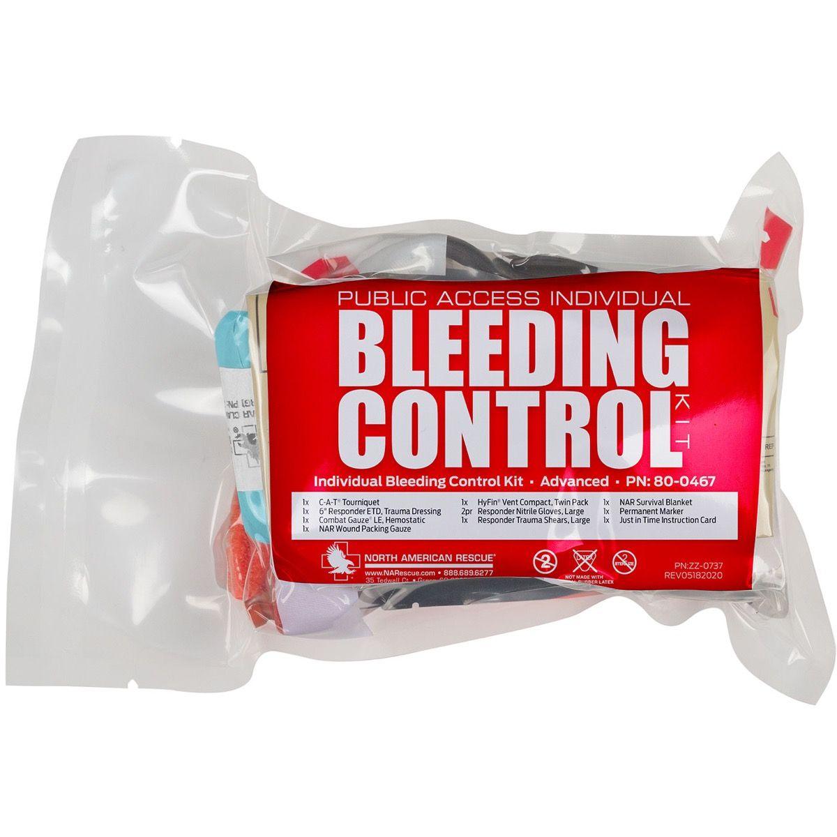 PUBLIC ACCESS INDIVIDUAL BLEEDING CONTROL KIT - VACUUM SEALED ADVANCED ...